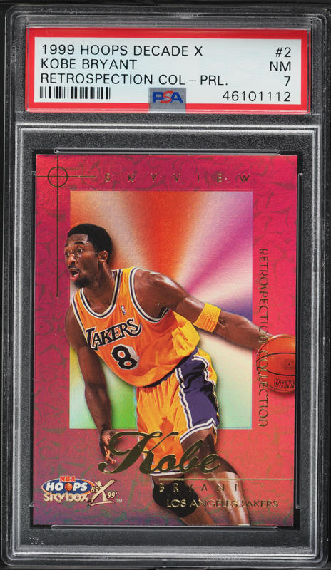 1999 Skybox Apex Cutting Edge Warp Tek Kobe Bryant /25 #5 BGS 9