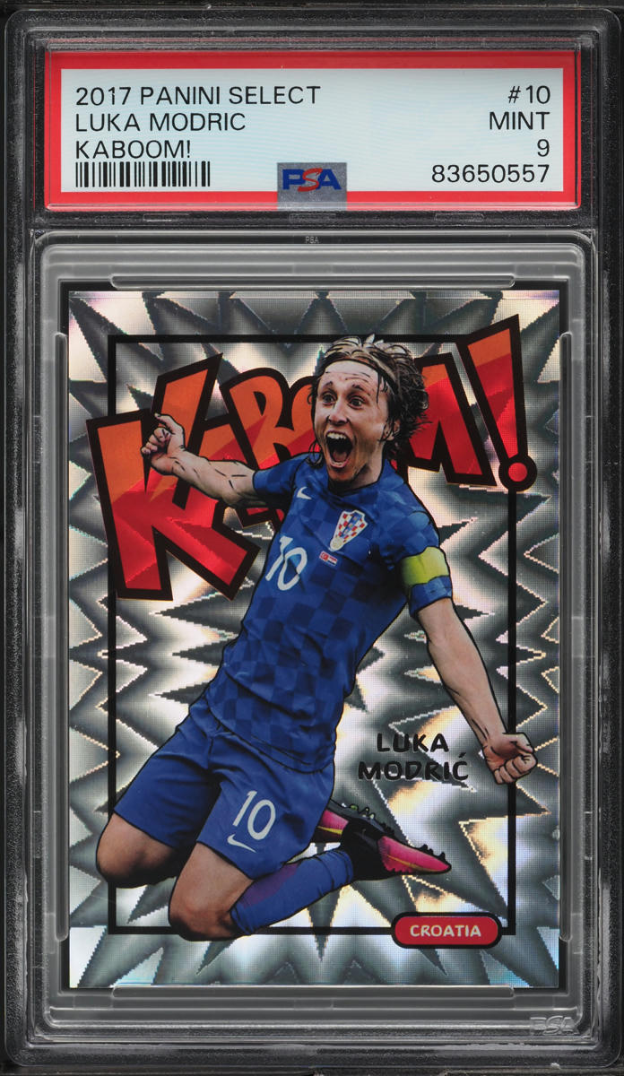2017 Select Kaboom! Luka Modric #10 PSA 9 MINT