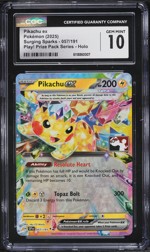 2025 Pokemon Scarlet & Violet Prismatic Evolutions Pikachu Ex #28