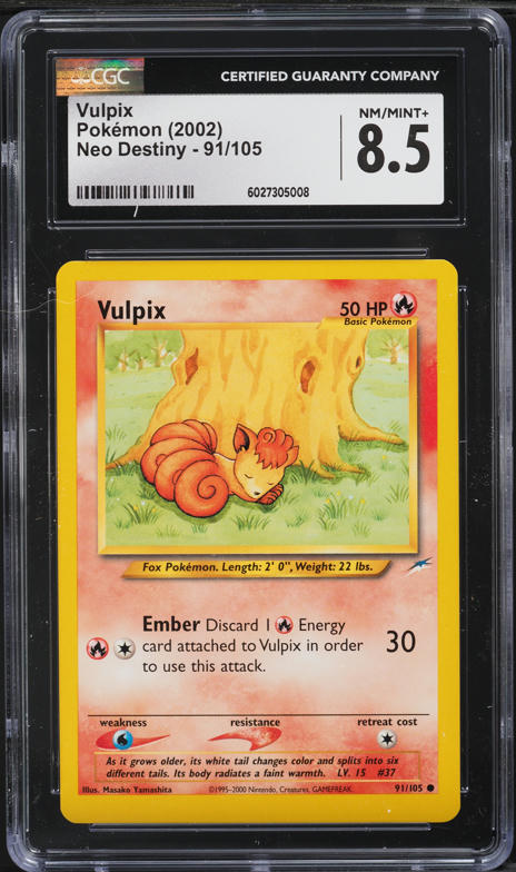 2025 Pokemon Japanese Mega Brave AR Vulpix #067 CGC 10 PRISTINE on