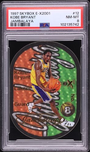 1997 Skybox E-X2001 Star Date 2001 Die-Cut Kobe Bryant #3 PSA 8 NM