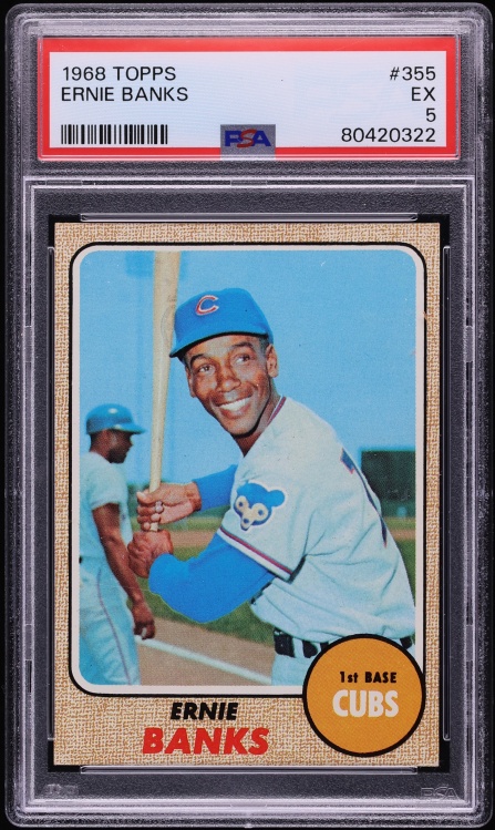 1968 Topps Ernie Banks #355 PSA 5 EX