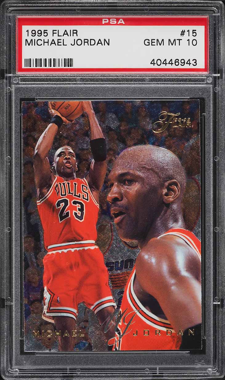 1995 Flair Basketball Michael Jordan #15 PSA 10 GEM MINT