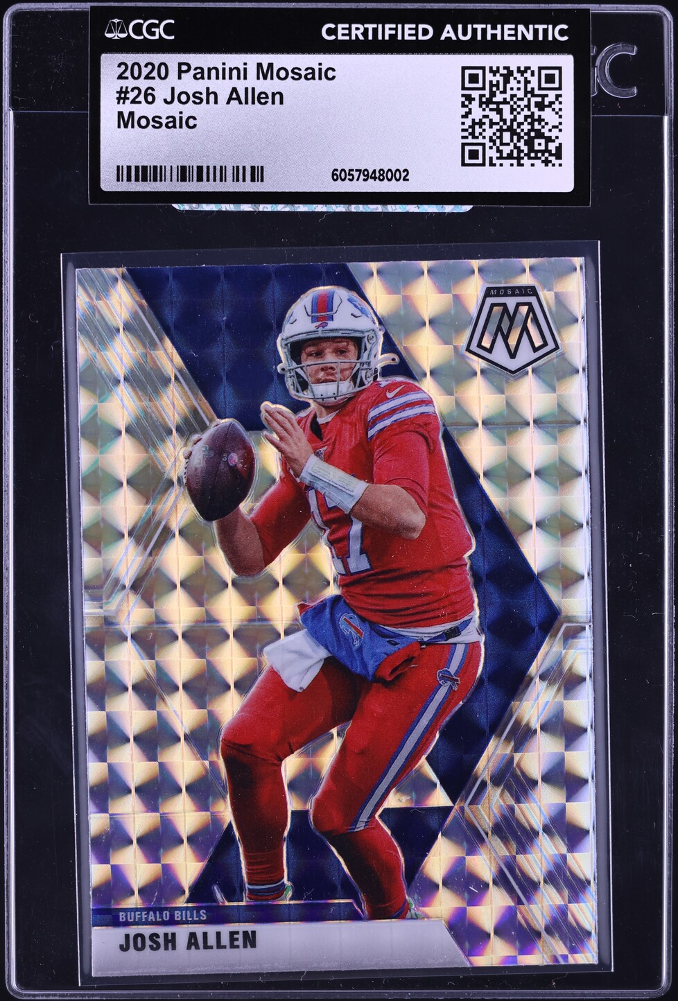 2020 Panini Mosaic Prizm Josh Allen #26 CGC AUTH