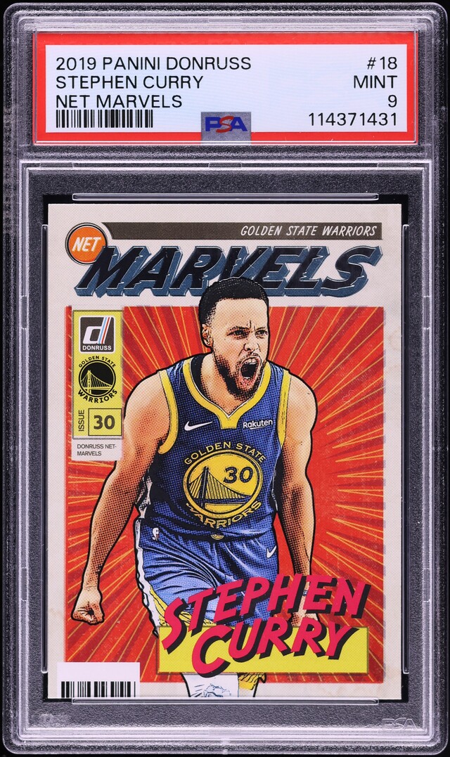 2019 Donruss Net Marvels Stephen Curry #18 PSA 9 MINT