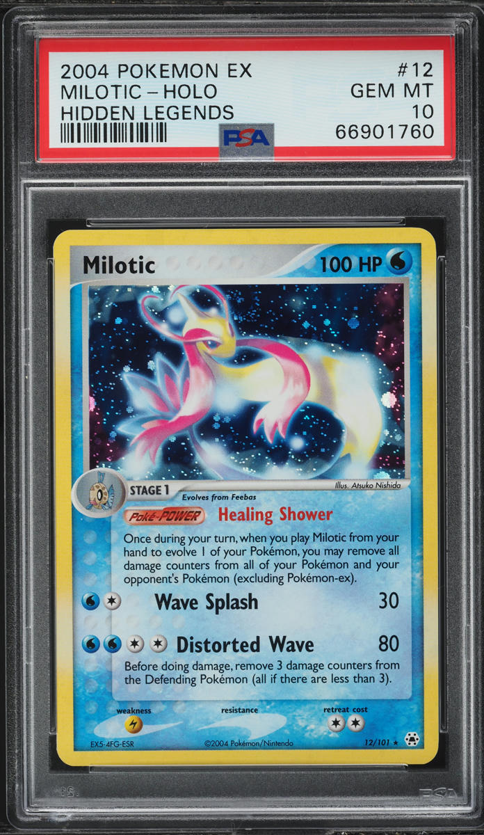 2004 Pokemon EX Hidden Legends Holo Milotic #12 PSA 10 GEM MINT