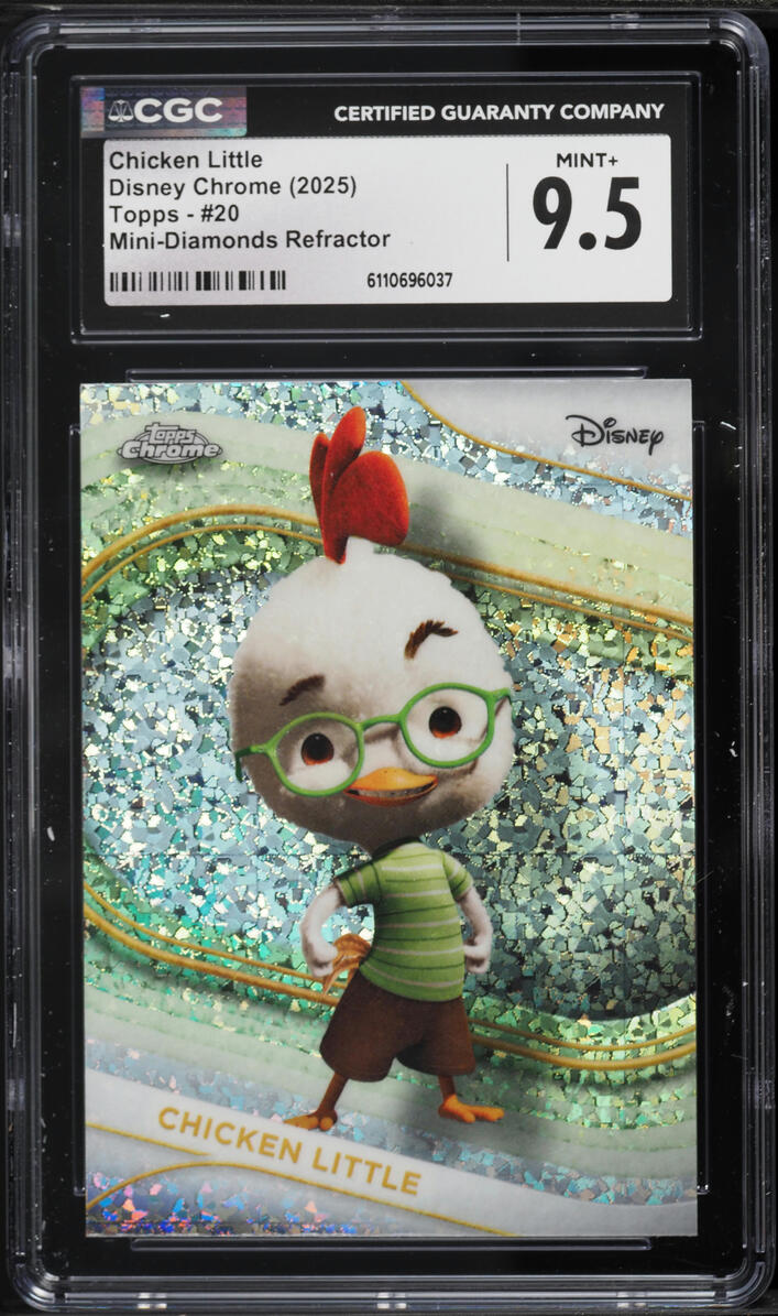 2025 Topps Chrome Disney Mini-Diamond Refractor Chicken Little #20 CGC ...