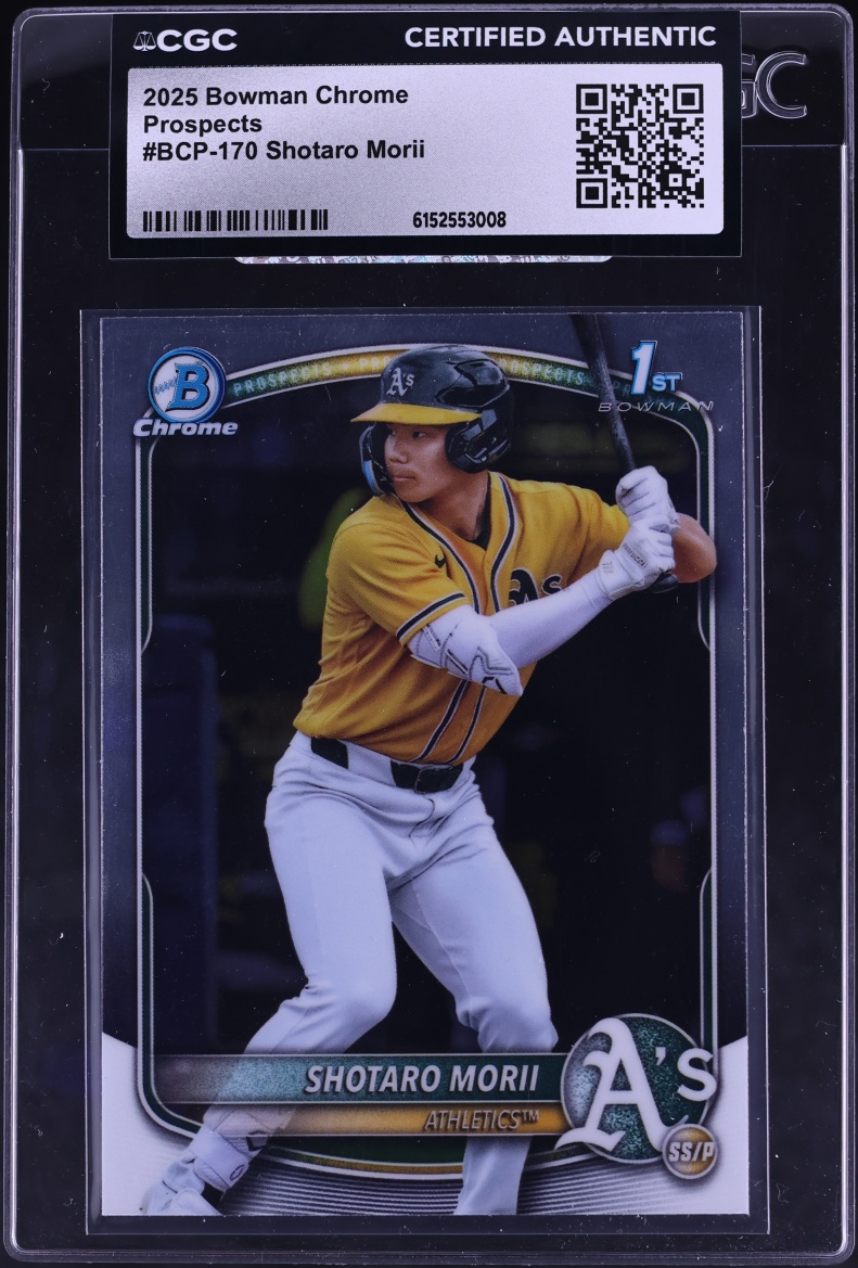 2025 Bowman Chrome Shotaro Morii PROSPECT #BCP-170 CGC AUTH