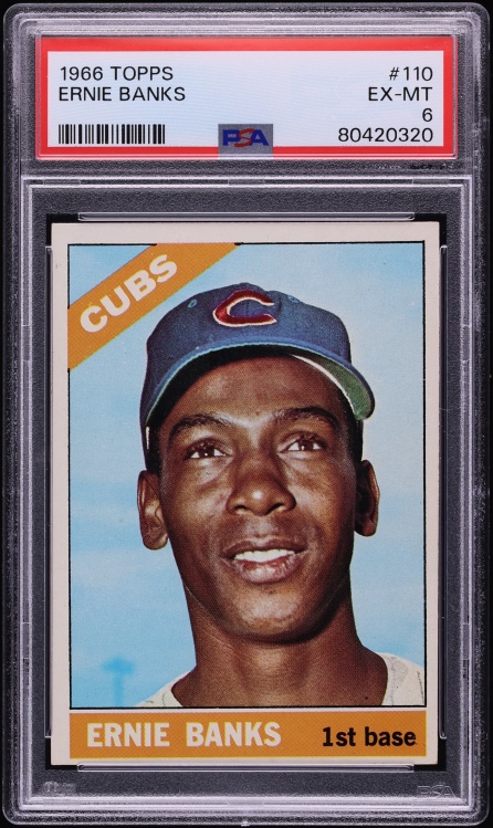 1966 Topps Ernie Banks #110 PSA 6 EXMT