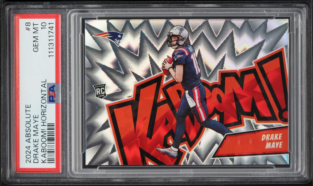 2024 Absolute Kaboom! Horizontal Drake Maye ROOKIE #8 PSA 10 GEM MINT