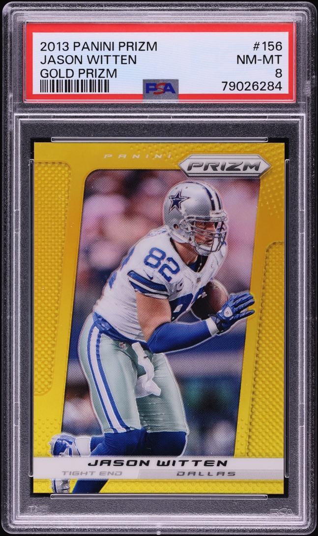 2013 Panini Prizm Gold Jason Witten 1/10 #156 PSA 8 NM-MT