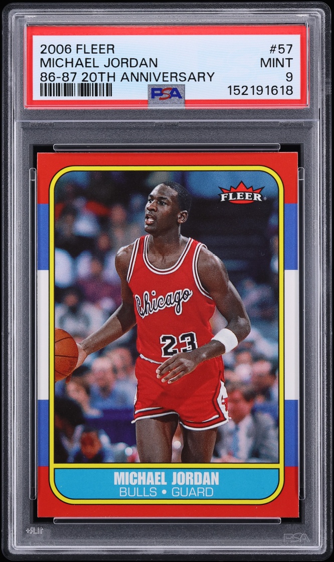 2006 Fleer '86 20th Anniversary Michael Jordan #57 PSA 9 MINT