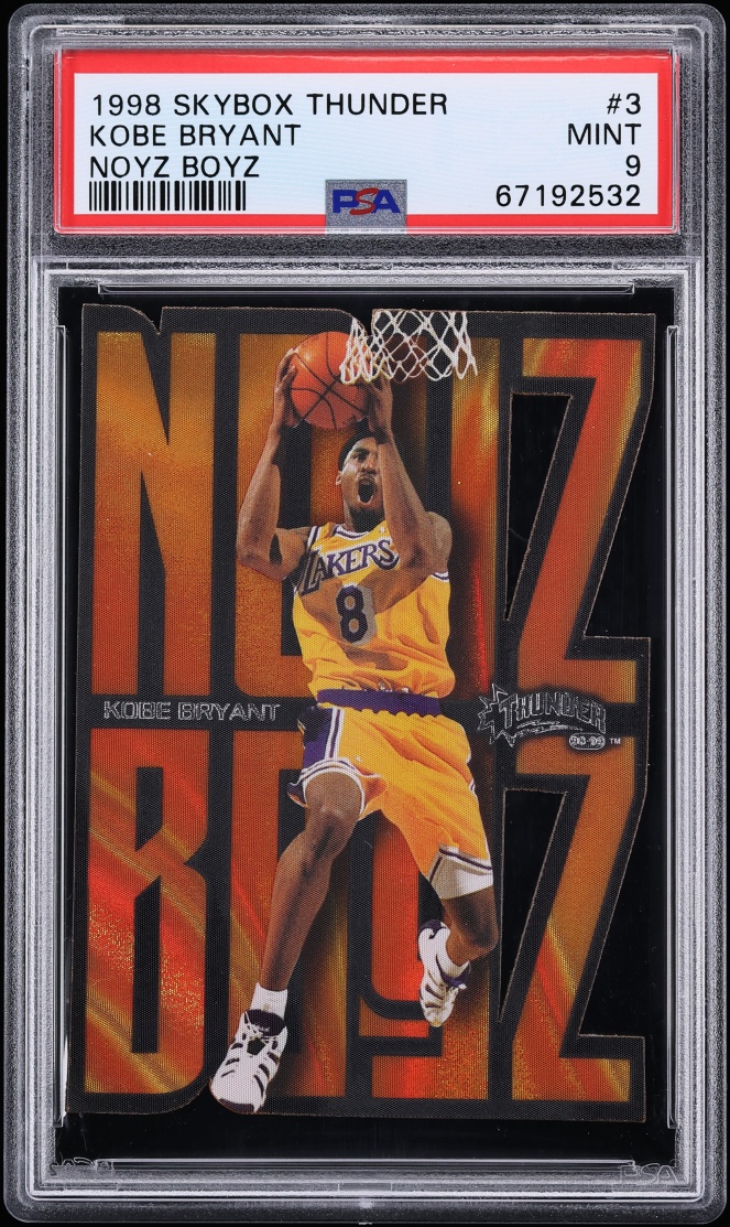 1998 Skybox Thunder Noyz Boyz Die-Cut Kobe Bryant #3 PSA 9 MINT