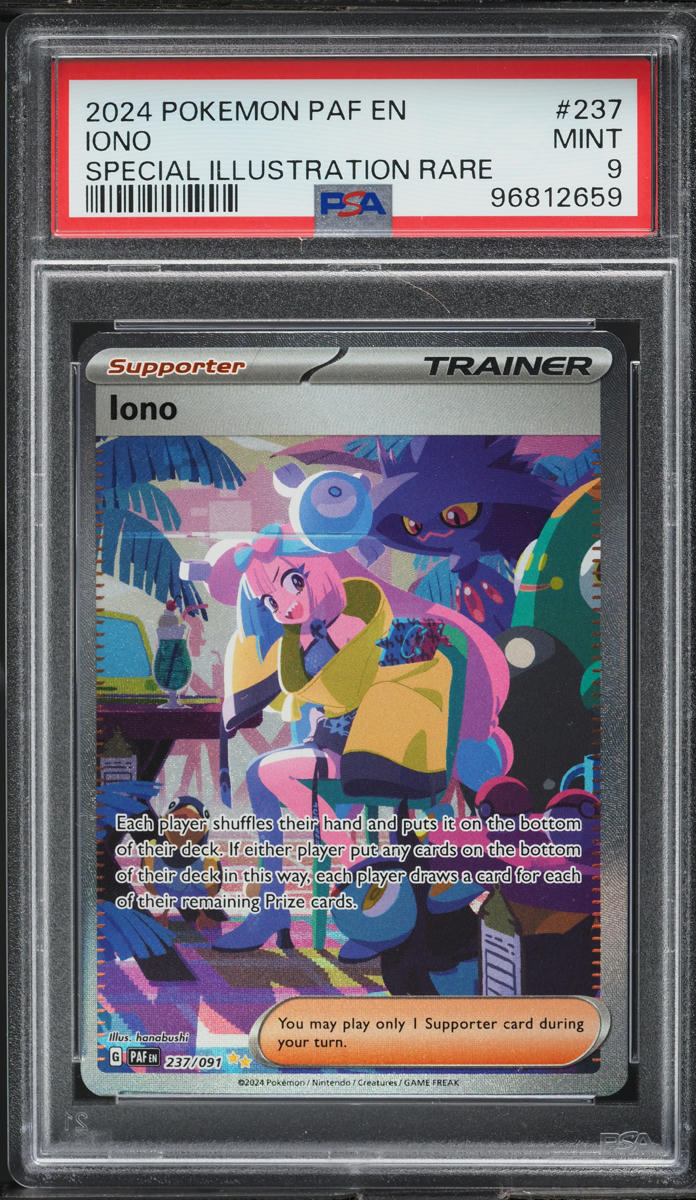 2024 Pokemon SV Paldean Fates Special Illustration Rare Iono #237 PSA 9 MINT