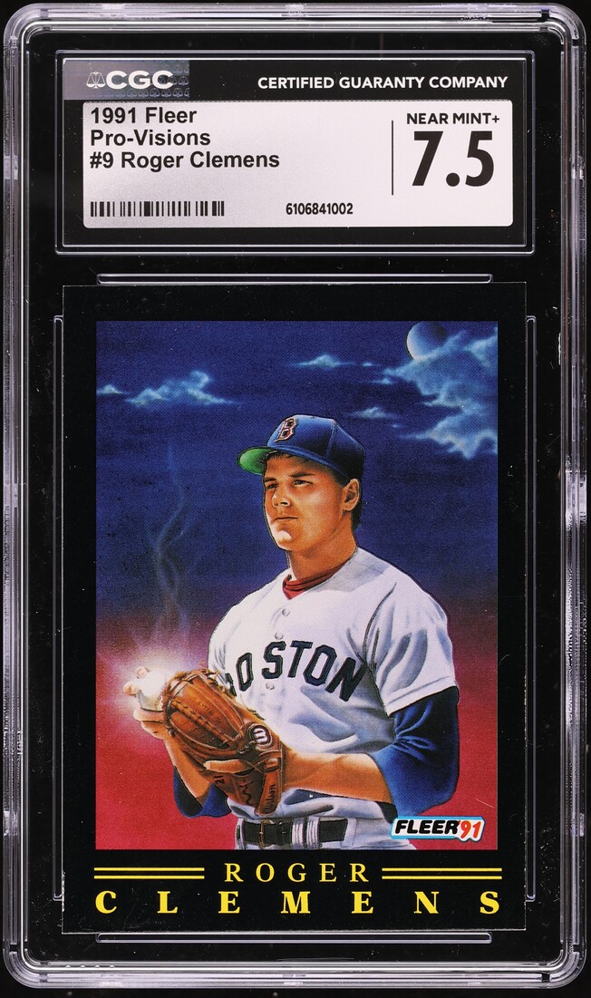 1991 Fleer Pro-Visions Roger Clemens #9 CGC 7.5 NRMT+