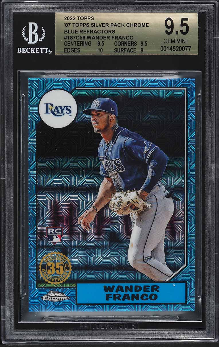 2019 Bowman Chrome Wander Franco ROOKIE AUTO #CPAWF BGS 9.5 GEM