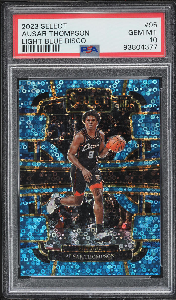 2023 Select Concourse Light Blue Disco Ausar Thompson ROOKIE /99 #95 PSA 10 GEM MINT