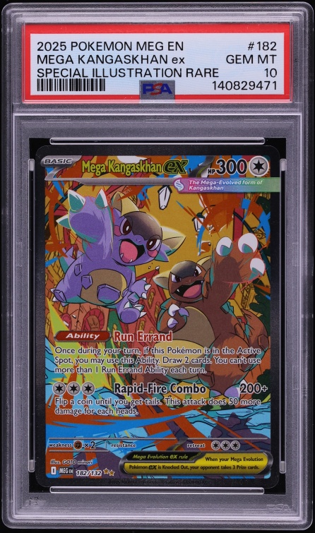 2025 Pokemon Mega Evolution SIR Mega Kangaskhan ex #182 PSA 10 GEM MINT