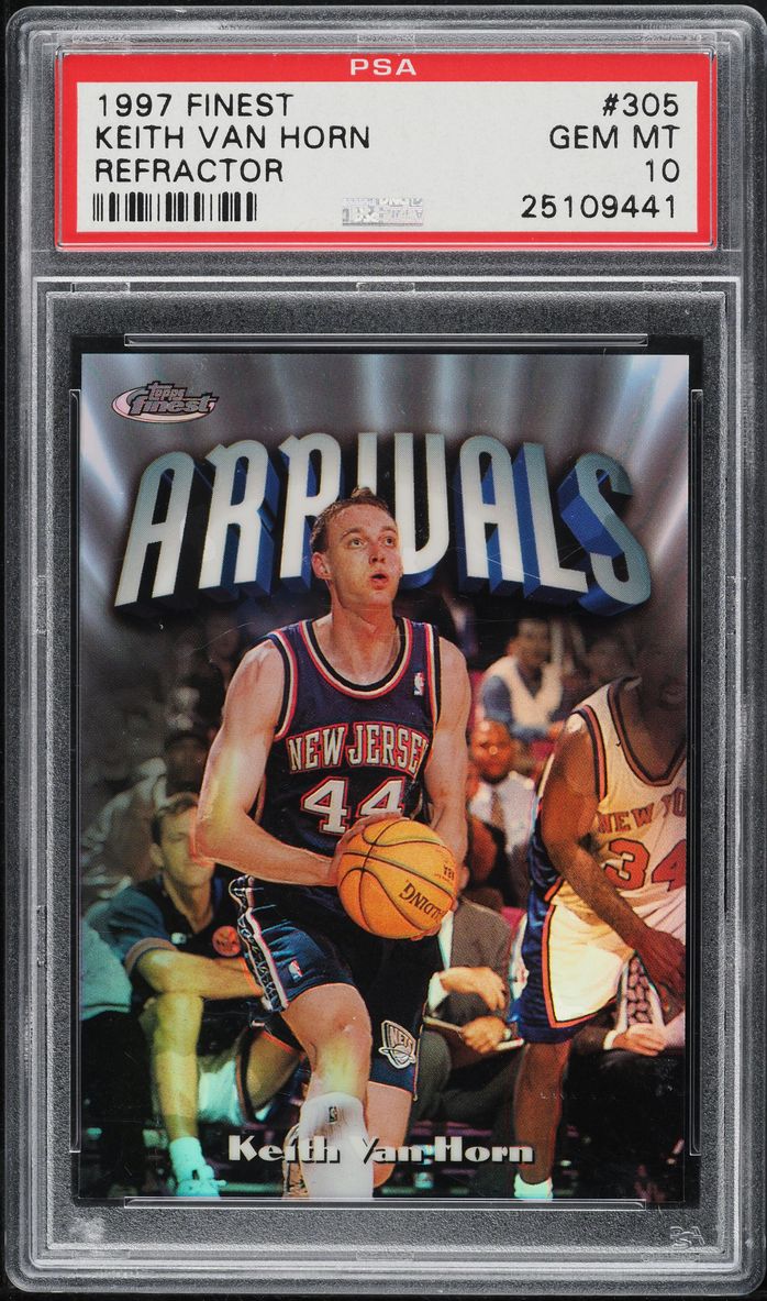 1997 Finest Refractor Keith Van Horn ROOKIE /1090 #305 PSA 10 GEM MINT