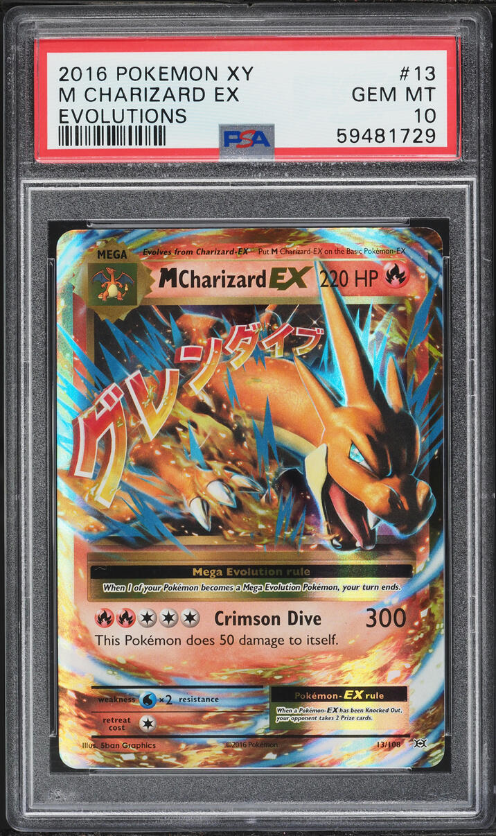 2016 Pokemon XY Evolutions M Charizard EX #13 PSA 10 GEM MINT