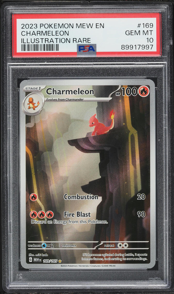 2023 Pokemon Scarlet & Violet 151 IR Charmeleon #169 PSA 10 GEM MINT
