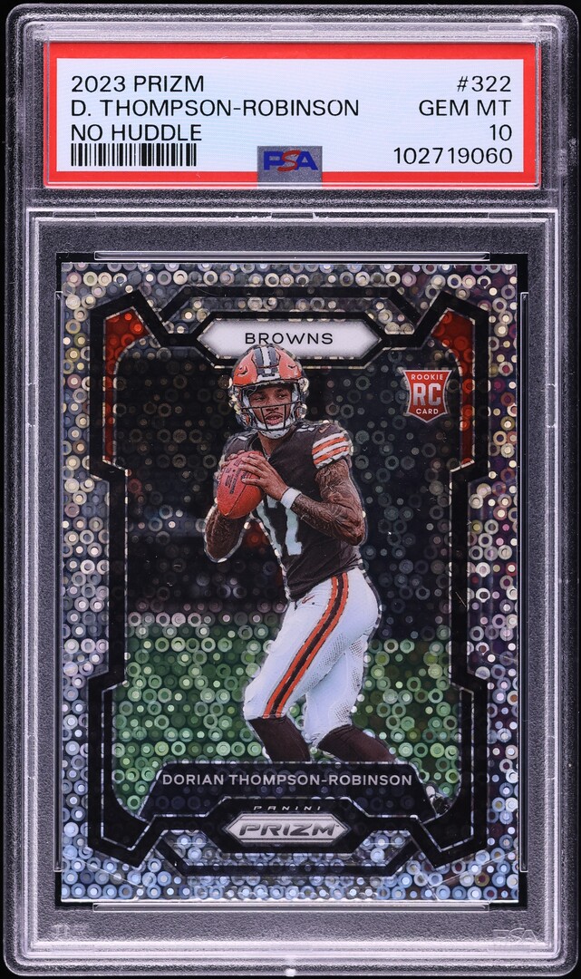 2023 Panini Prizm No Huddle Dorian Thompson-Robinson ROOKIE #322 PSA 10 GEM MINT