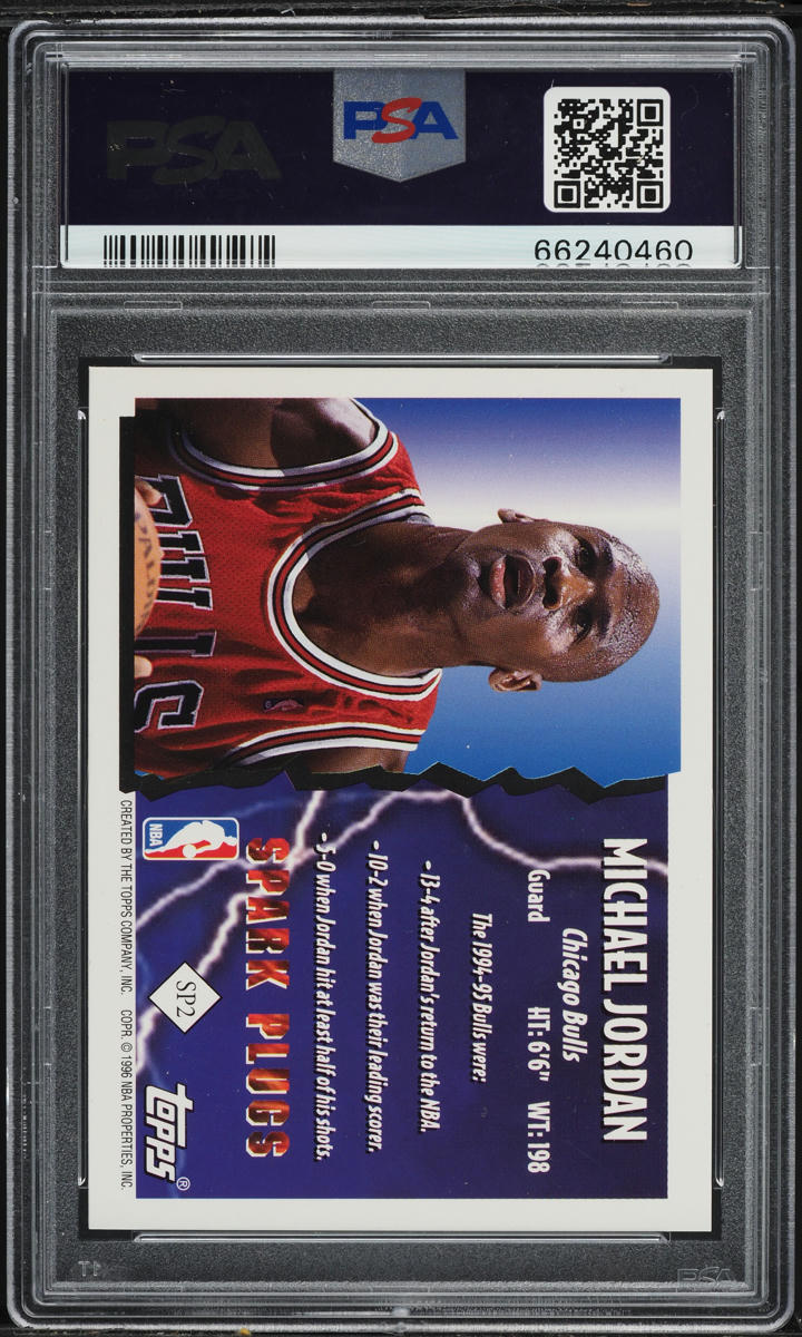 1995 Topps Spark Plugs Michael Jordan #SP2 PSA 10 GEM MINT