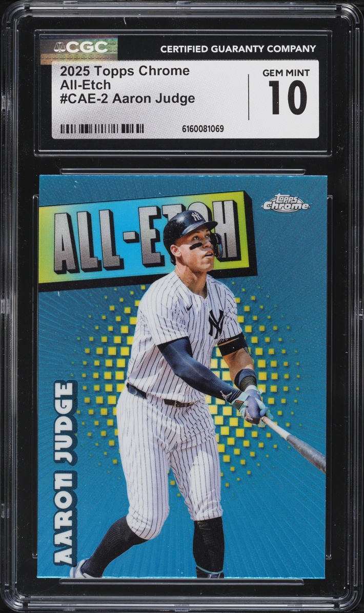 2025 Topps Chrome All Etch Aaron Judge #CAE-2 CGC 10 GEM MINT