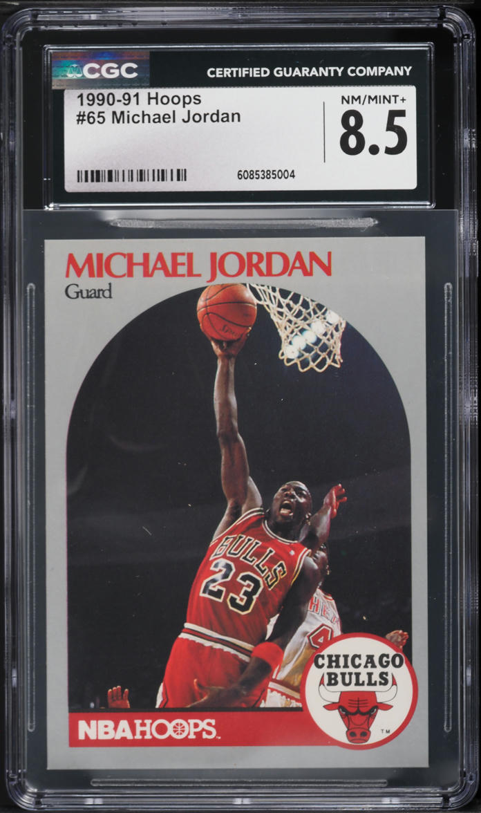 1990 Hoops Michael Jordan #65 CGC 8.5 NM-MT+ on Fanatics Collect