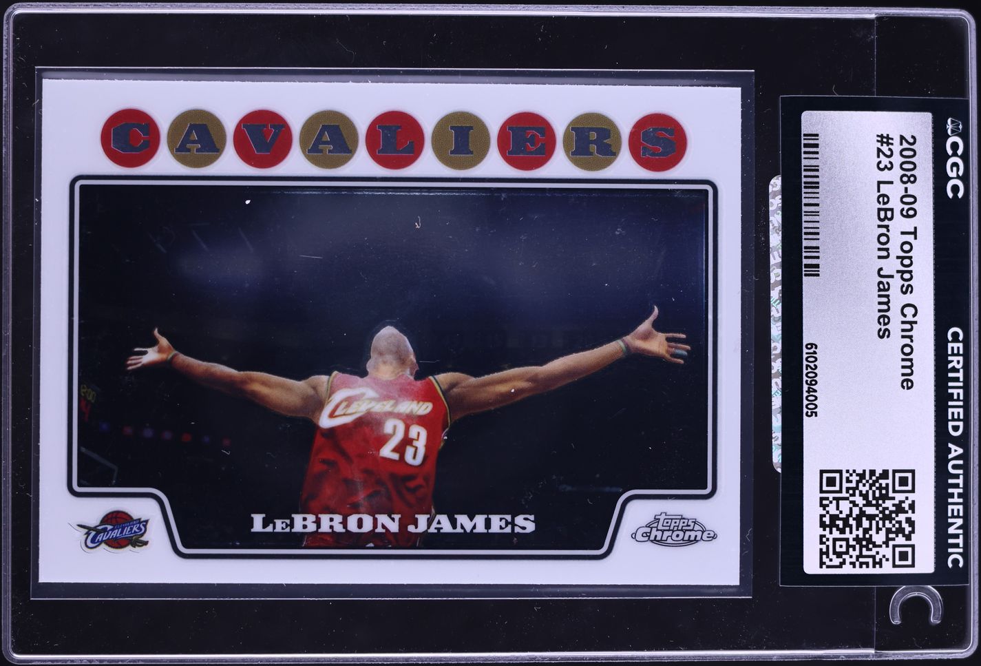 2008 Topps Chrome LeBron James #23 CGC AUTH