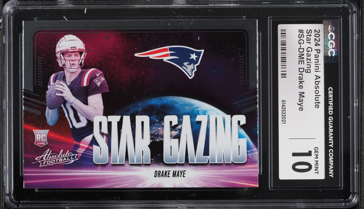 2024 Absolute Star Gazing Drake Maye ROOKIE #SG-DME CGC 10 GEM MINT