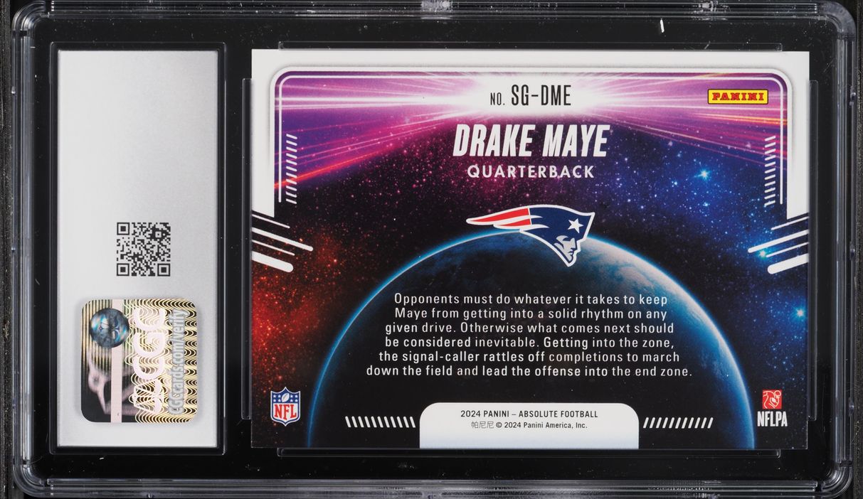 2024 Absolute Star Gazing Drake Maye ROOKIE #SG-DME CGC 10 GEM MINT