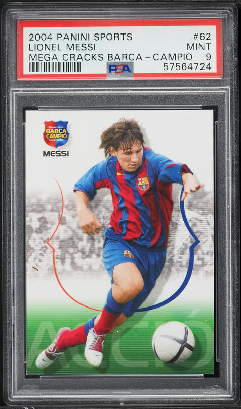 リオネルメッシ　ルーキーカード 2004 Panini Mega Cracks 2004-05 Panini Megacracks MGK La Liga - Nueva Ficha Lionel Messi