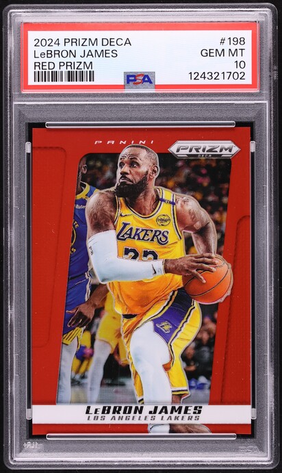 2022-23 Panini Prizm Monopoly Prizm All Stars Red Dice #PS7 LeBron