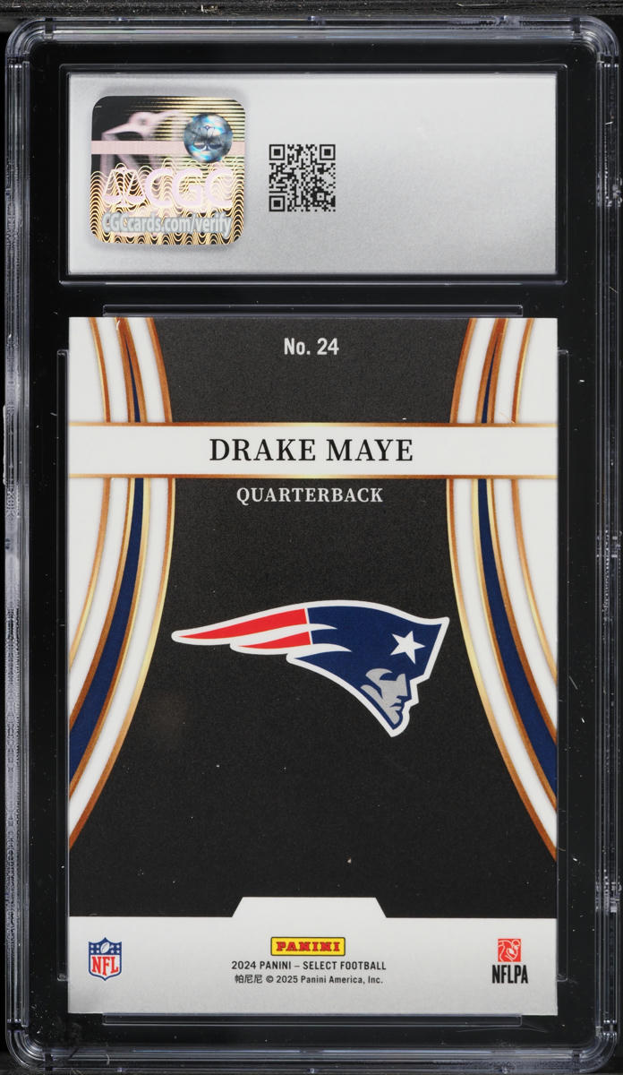 2024 Select Turbocharged Drake Maye ROOKIE #24 CGC 9 MINT