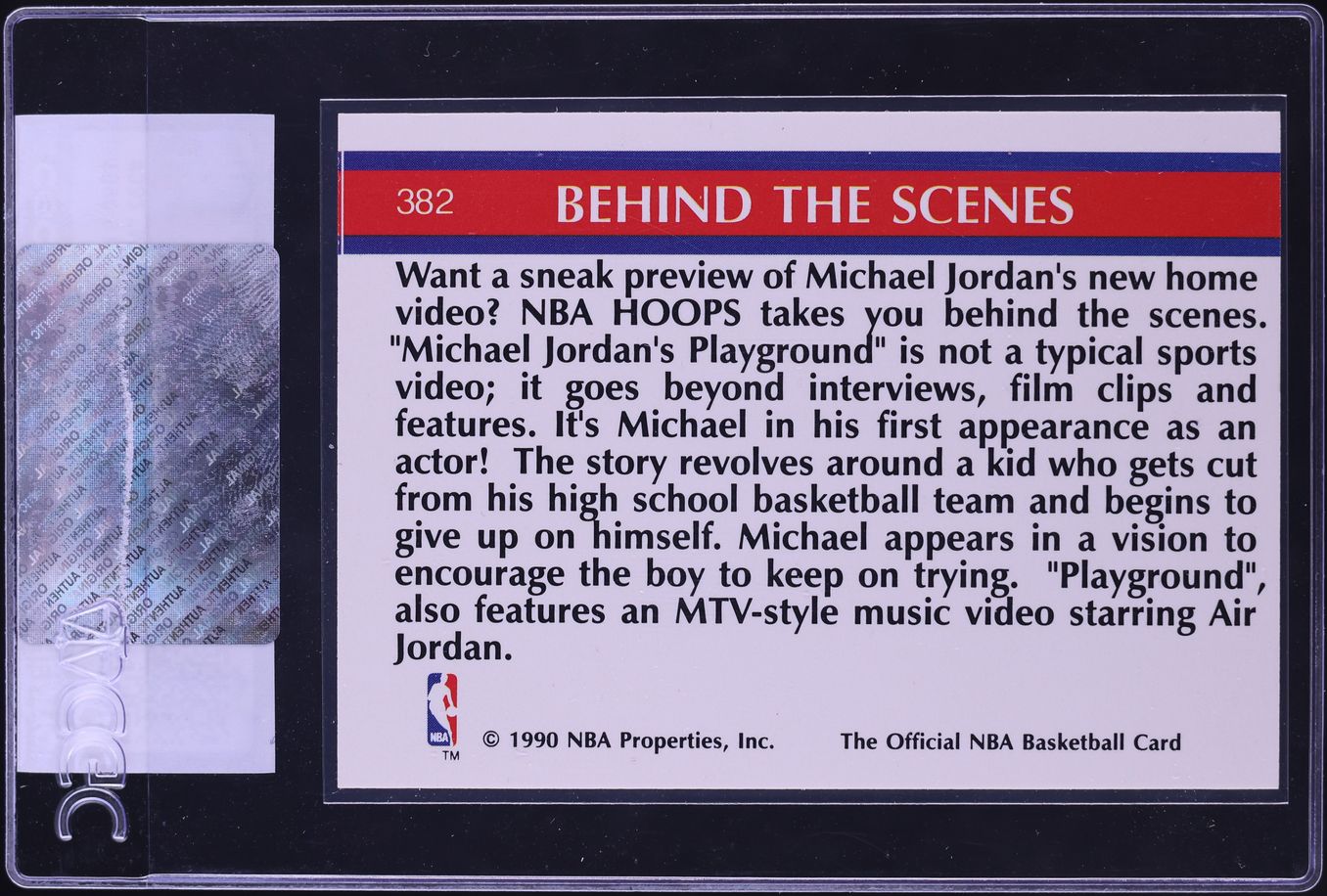 1990 Hoops Playground Michael Jordan #382 CGC AUTH
