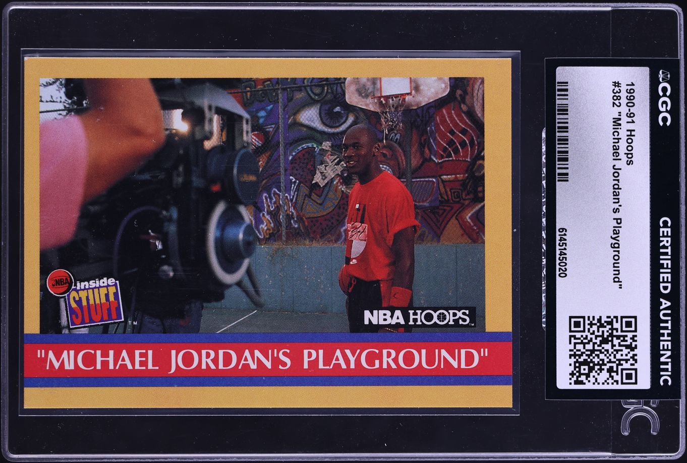 1990 Hoops Playground Michael Jordan #382 CGC AUTH