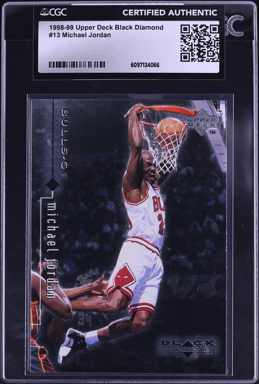 1998 Black Diamond Single Michael Jordan #13 CGC AUTH