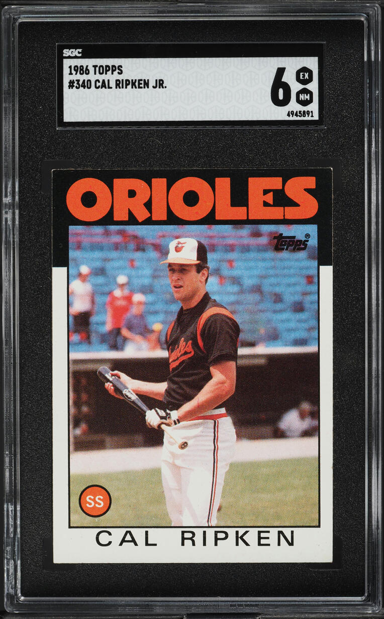 1986 Topps Cal Ripken Jr. #340 SGC 6 EXMT