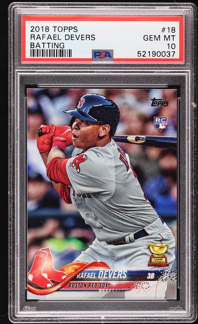 2018 Topps Batting Rafael Devers ROOKIE #18 PSA 10 GEM MINT