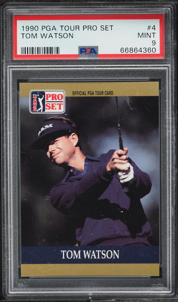 1990 Pro Set PGA Tour Golf Tom Watson #4 PSA 9 MINT