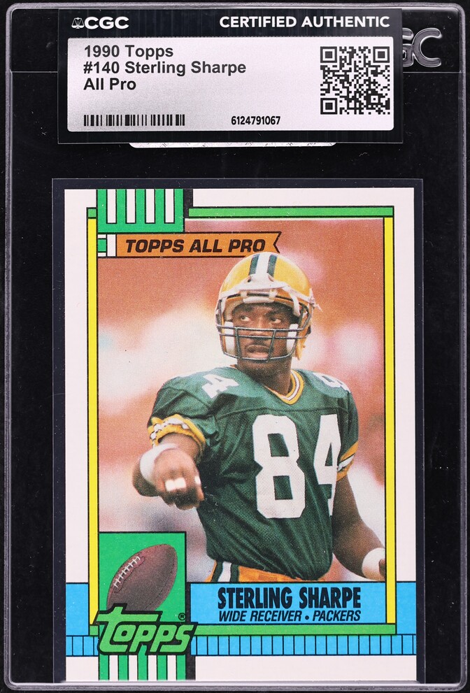 1990 Topps All Pro Sterling Sharpe #140 CGC AUTH