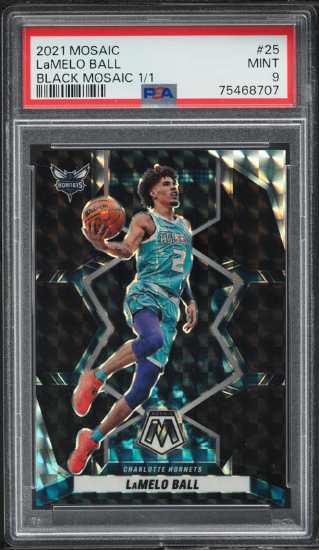 【49枚限定!!PSA9】Lamelo Ball RC Mosaic Prizm 2020-21 Panini Mosaic LAMELO BALL NBA DEBUT BLUE REACTIVE