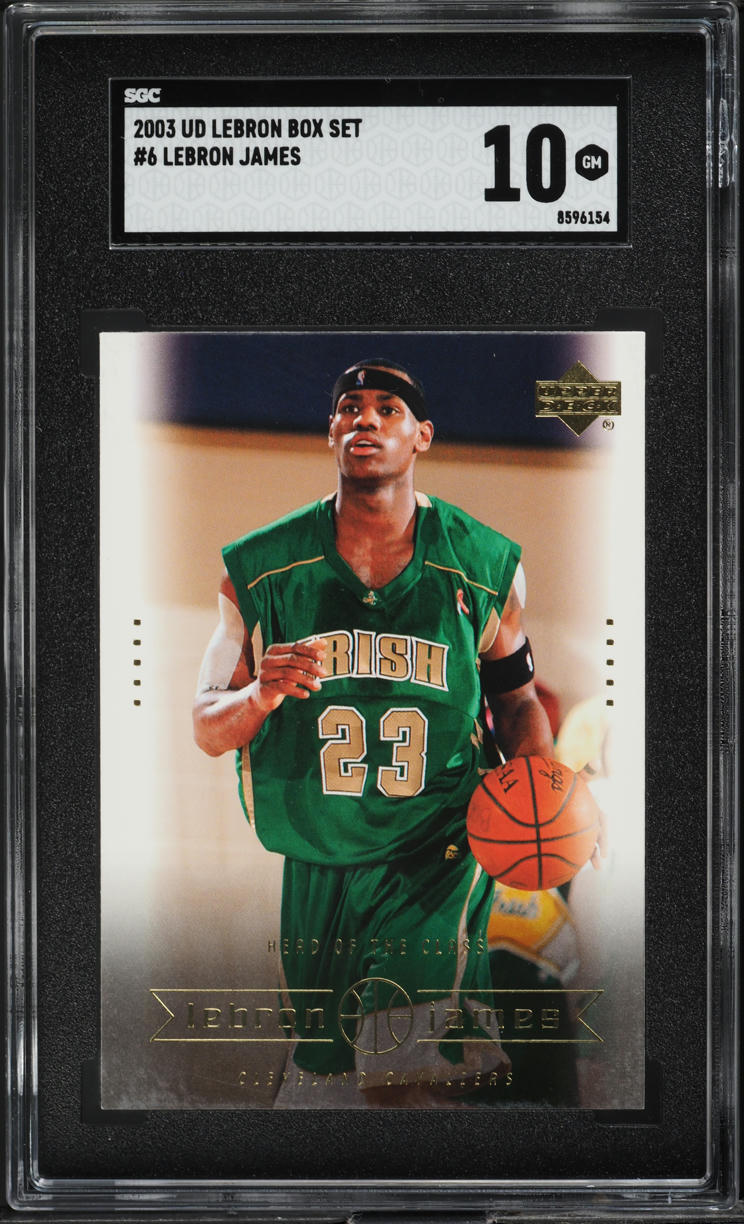 2003 Upper Deck Box Set LeBron James ROOKIE #6 SGC 10 GEM MINT