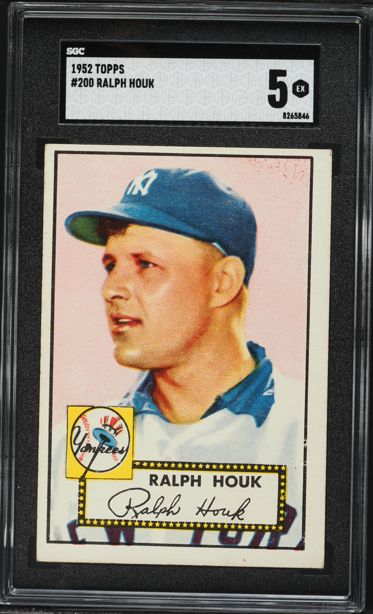 1952 Topps Ralph Houk ROOKIE #200 SGC 5 EX