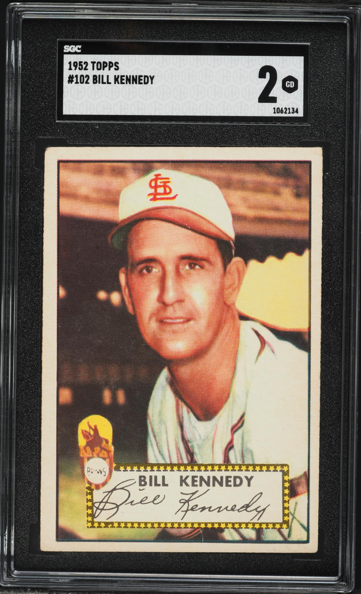 1952 Topps Bill Kennedy #102 SGC 2 GD