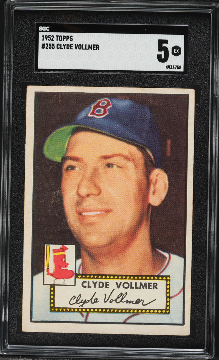1952 Topps Clyde Vollmer #255 SGC 5 EX