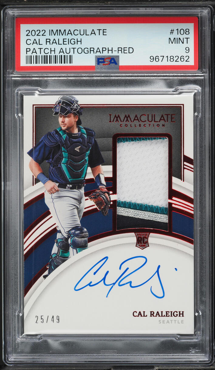 2022 Immaculate Collection Red Cal Raleigh ROOKIE PATCH AUTO /49 #108 ...