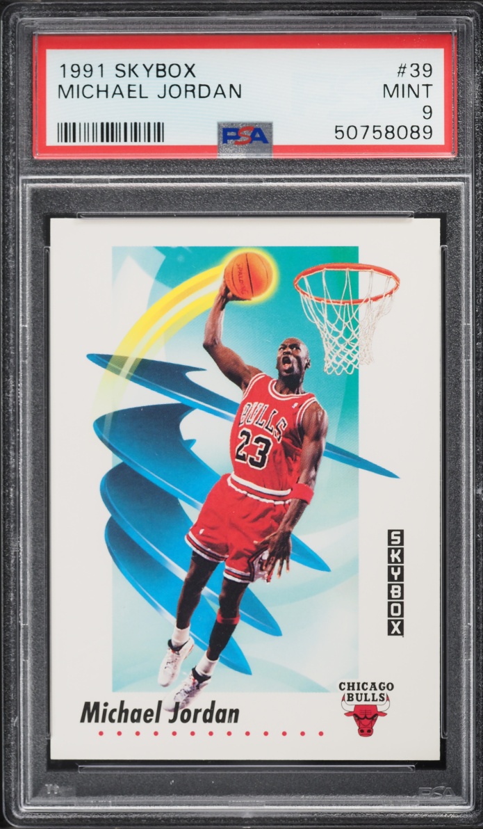 1991 Skybox Basketball Michael Jordan #39 PSA 9 MINT