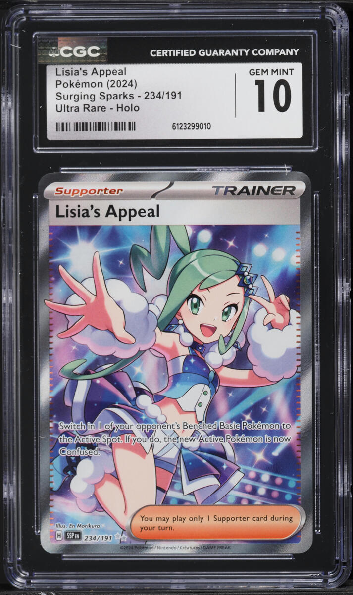 2024 Pokemon Scarlet & Violet Surging Sparks Full Art Lisia's Appeal #234 CGC 10 GEM MINT